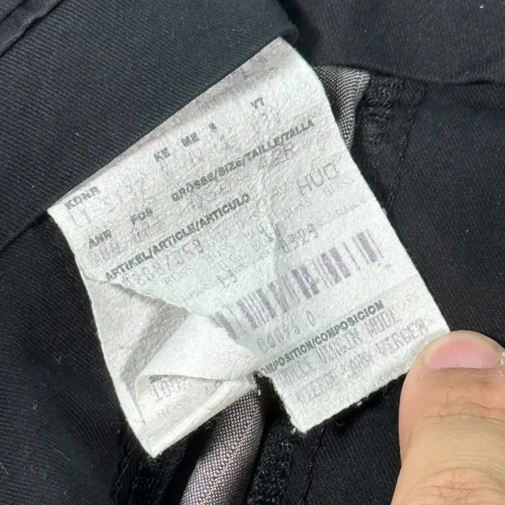 Vintage Hugo Boss Pasolini‎ Movie Wool Suit Jacket Pants Mens 42R Gray Stripes